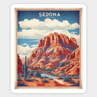 Sedona Arizona United States of America Tourism Vintage Poster Sticker